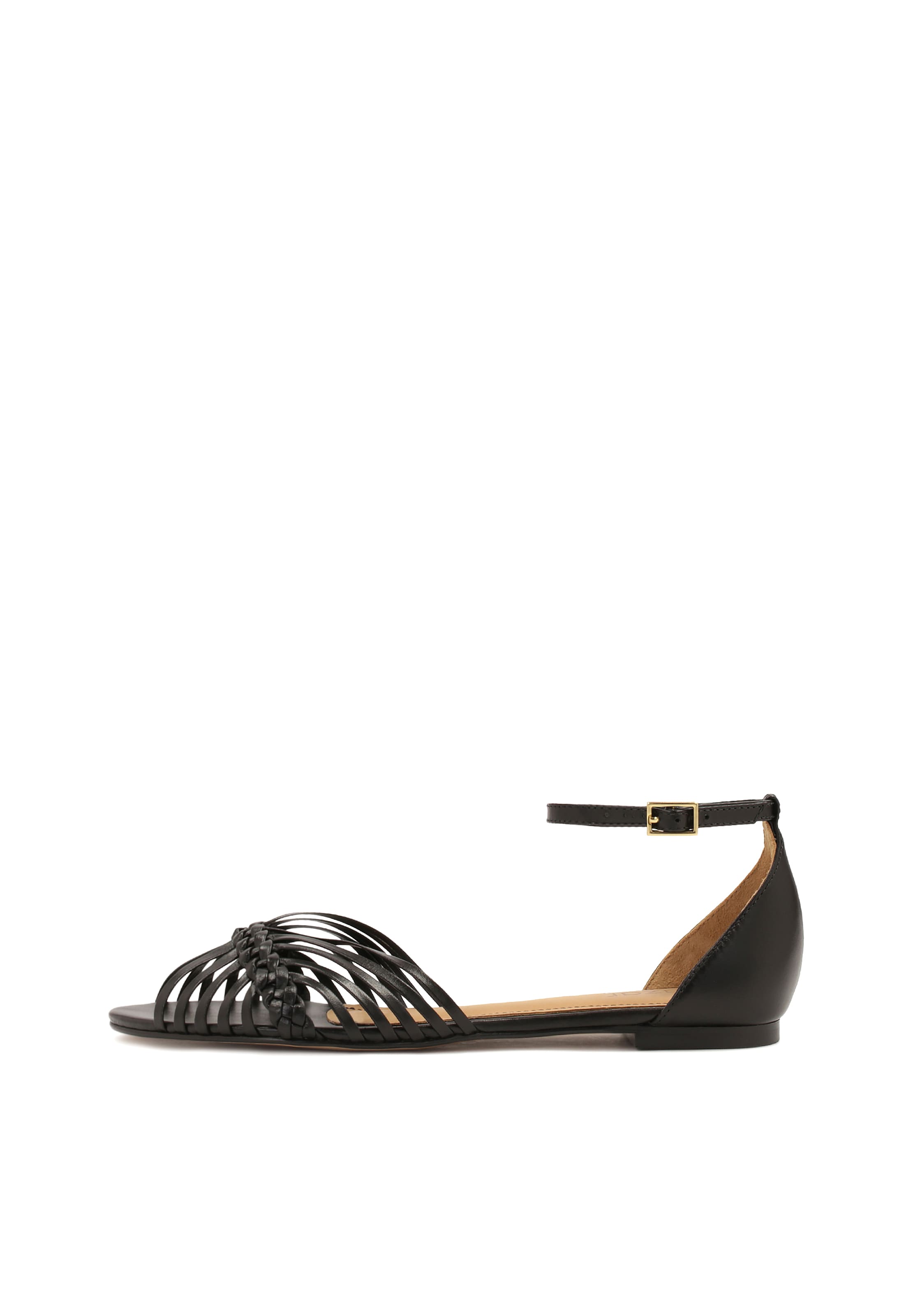 Sandales à lanières Kazar en noir : devant