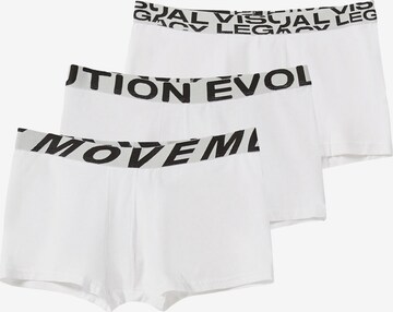 Bershka Boxer shorts in White: front