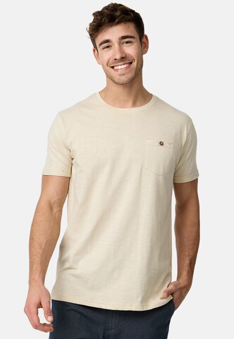 INDICODE JEANS Shirt ' Jon ' in Beige: front