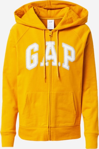 GAP Zip-Up Hoodie in Gold: front