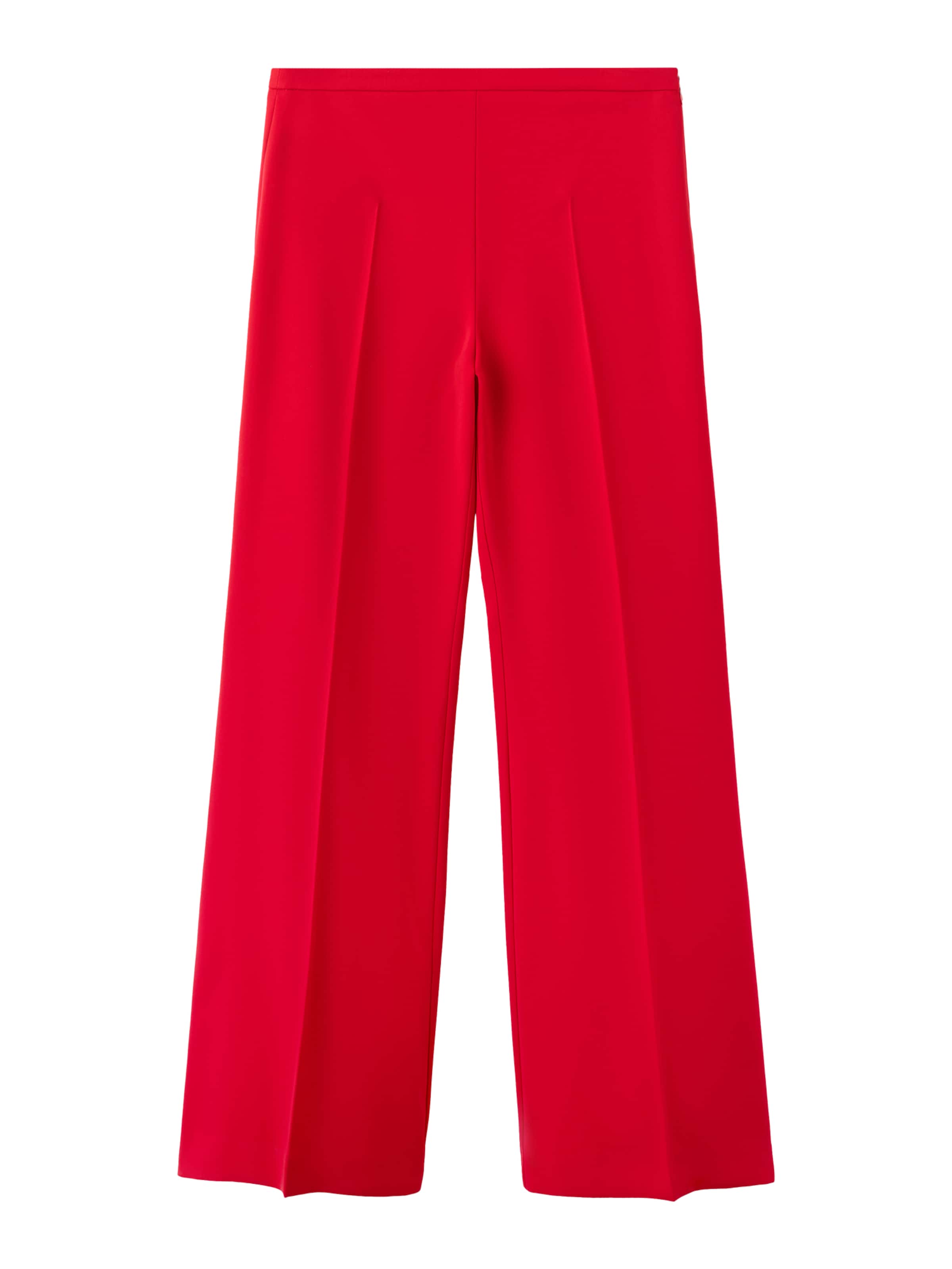 évasé Pantalon à plis 'Iguana' MANGO en rouge : devant