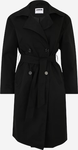 Noisy May Petite Between-Seasons Coat 'MANYA' in Black: front