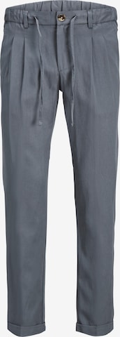 JACK & JONES Regular Pleat-front trousers 'Ace' in Grey: front