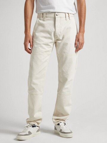 Pepe Jeans Tapered Jeans ' Adams' in Beige: front