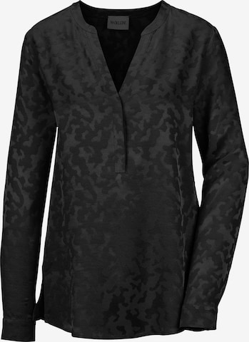 Chemisier MADELEINE en noir : devant