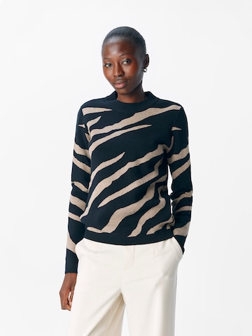 Pull-over 'OBJRAY' OBJECT en noir : devant