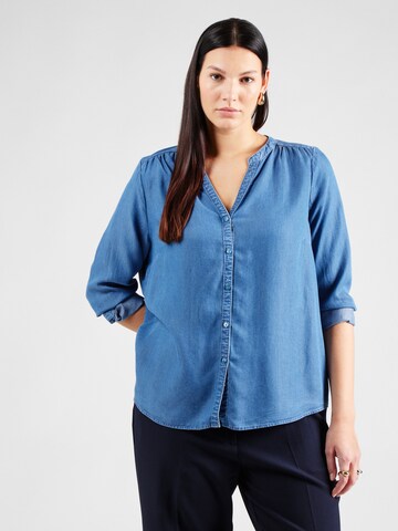 ONLY Carmakoma Blouse 'CARSema' in Blue: front