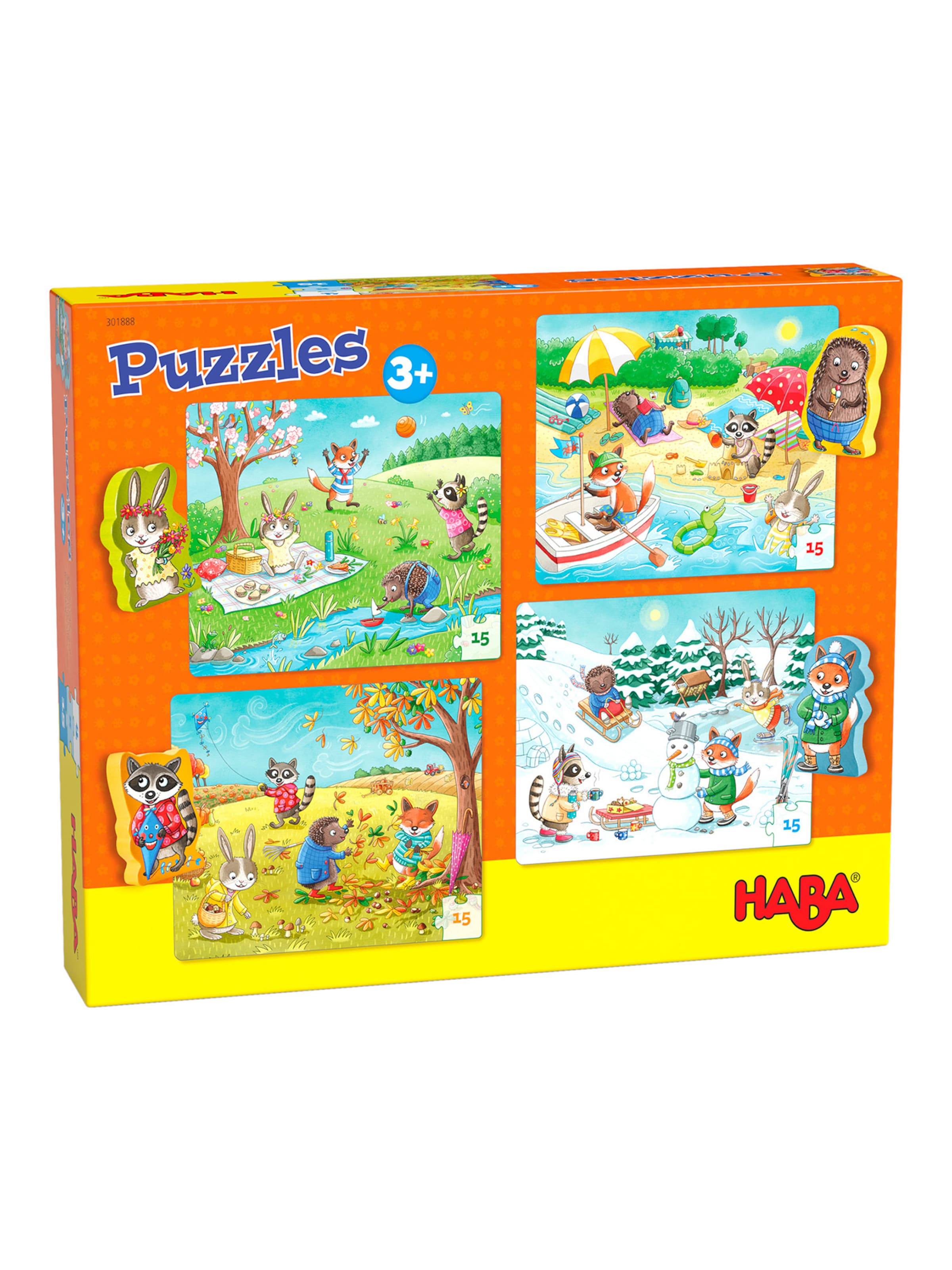 HABA Puzzle ' Jahreszeiten ' in Mischfarben: Vorderseite