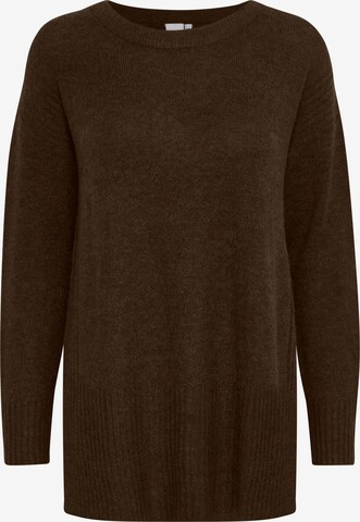 ICHI Sweater 'KAMARA' in Brown: front