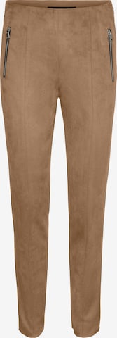 VERO MODA - Leggings 'Donna Dina' em castanho: frente