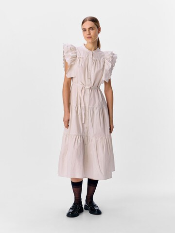OBJECT Blusekjole 'HOPE' i hvid: forside