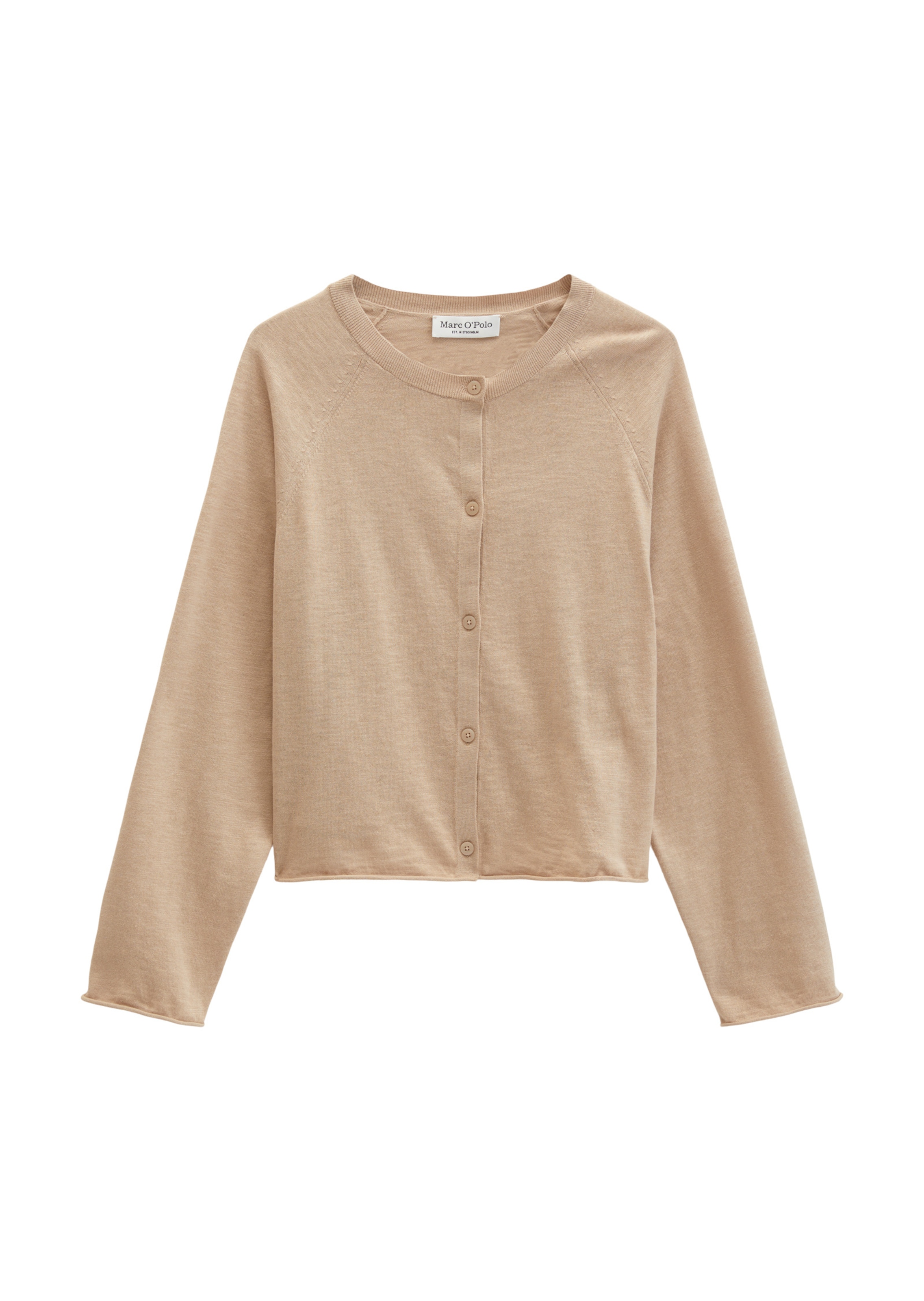 Cardigan Marc O'Polo en beige : devant