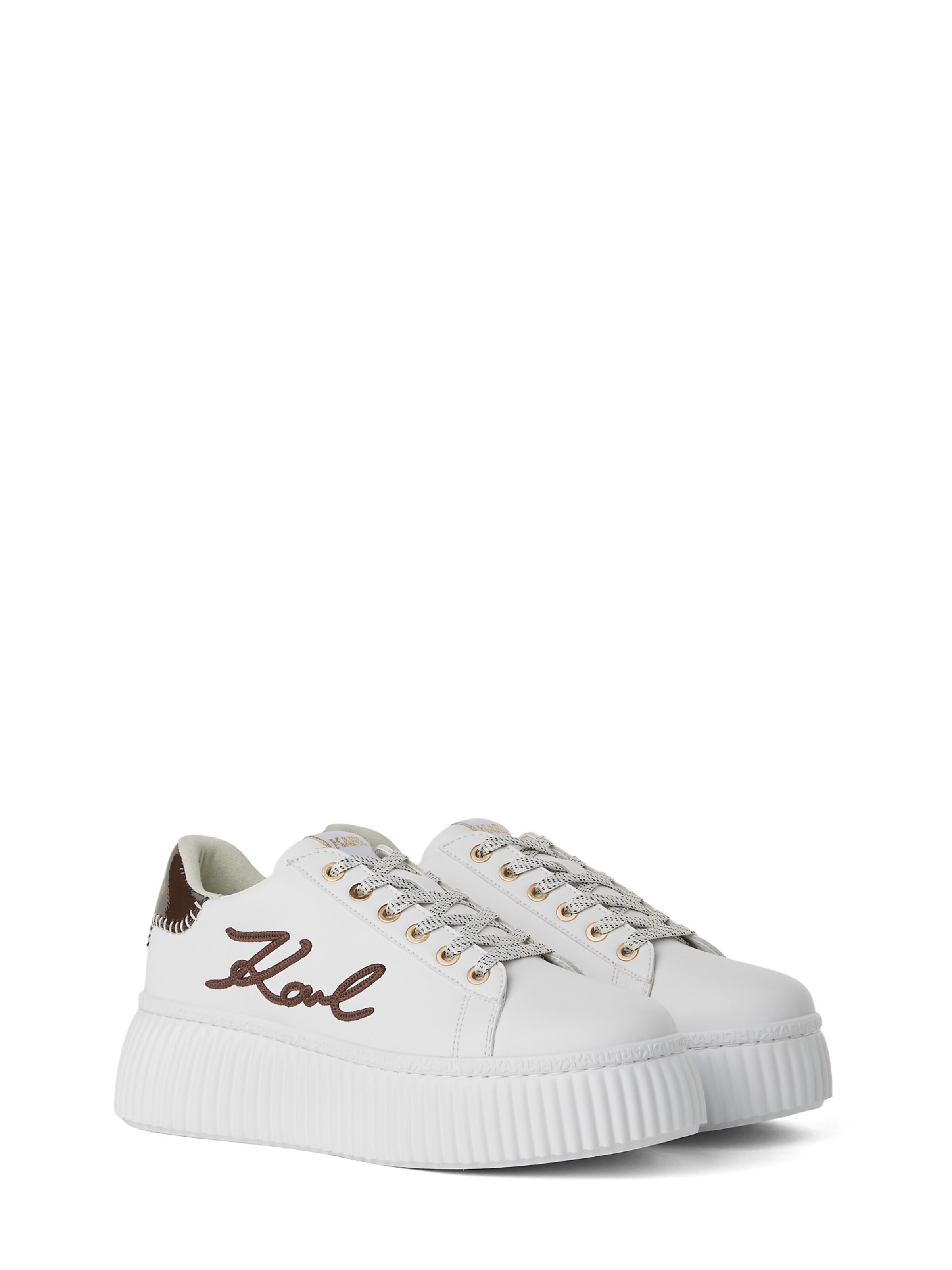 Karl Lagerfeld Nizke superge | bela barva