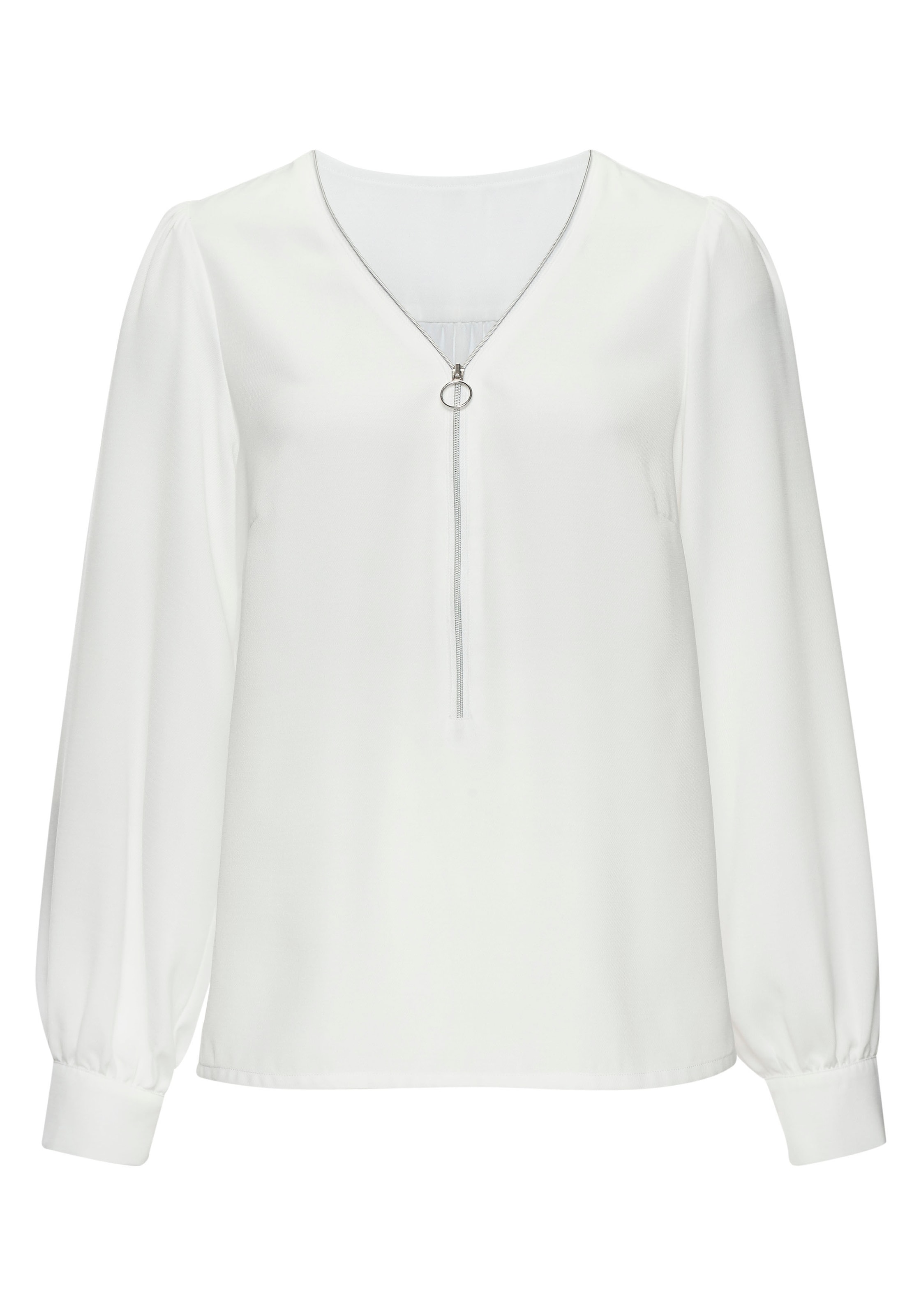 LASCANA Блузка в Белый: спереди