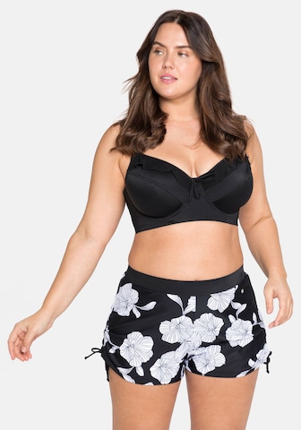 SHEEGO Minimiser Bikini Top in Black