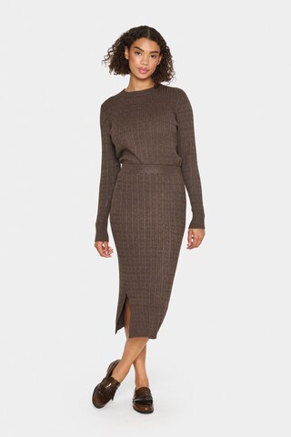 SAINT TROPEZ Skirt 'Zitti' in Brown