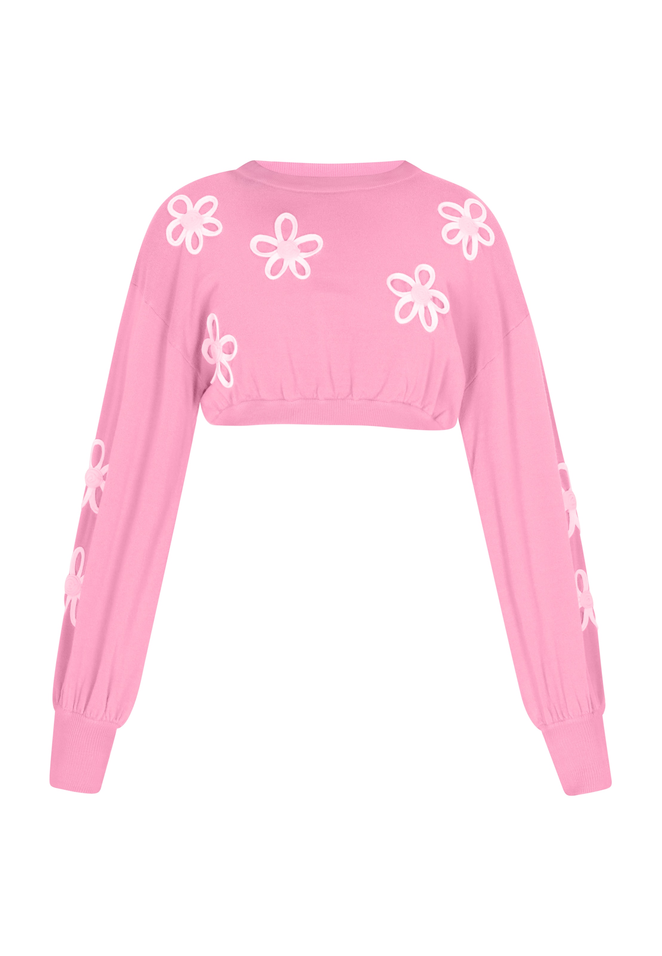 MYMO Πουλόβερ 'Back To School' σε ροζ: μπροστά