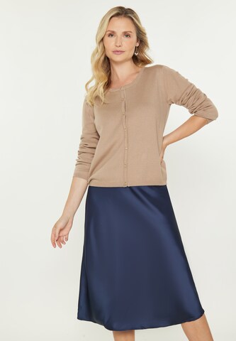 Cardigan 'Classic' usha BLACK LABEL en beige : devant