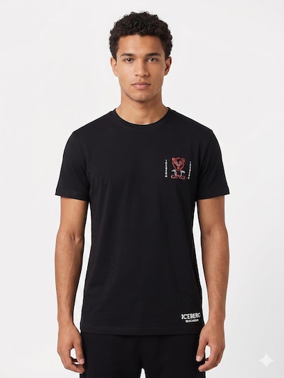 ICEBERG T-Shirt en M en noir, Vue avec produit