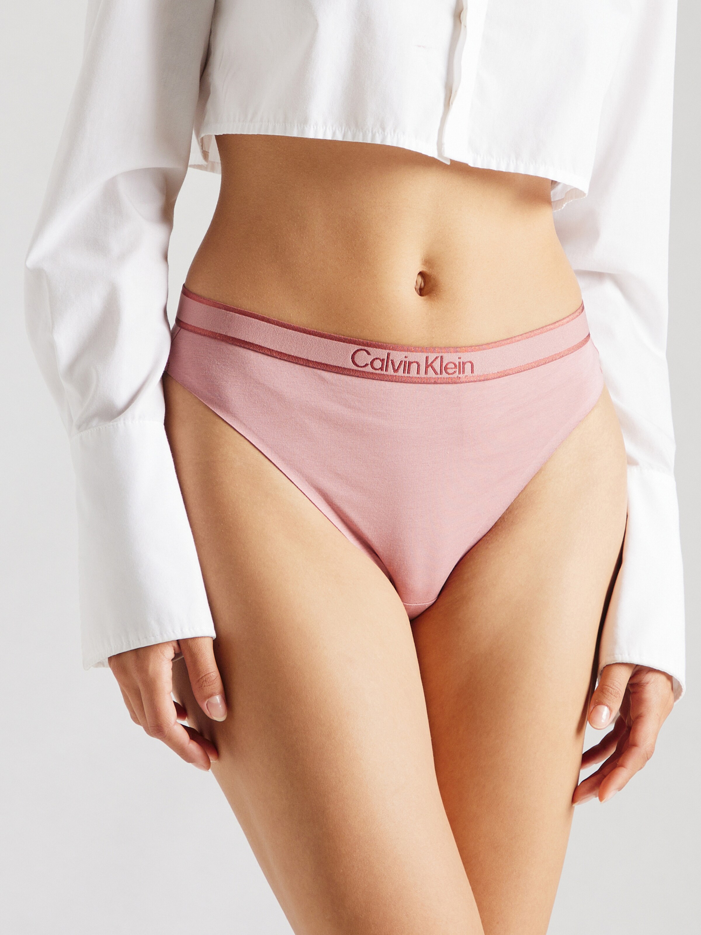 Calvin Klein Underwear String in Magenta Dusky Pink ABOUT YOU