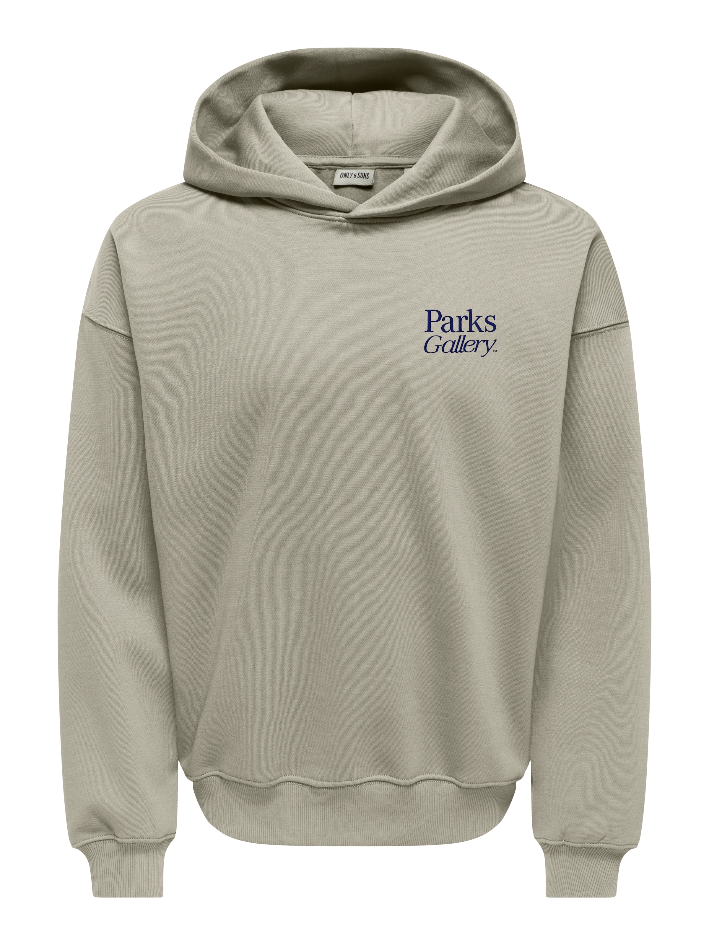 Only & Sons Sweatshirt 'ONSPARKS GALLERY' in XS in de kleur Indigo / Zilvergrijs, Productweergave