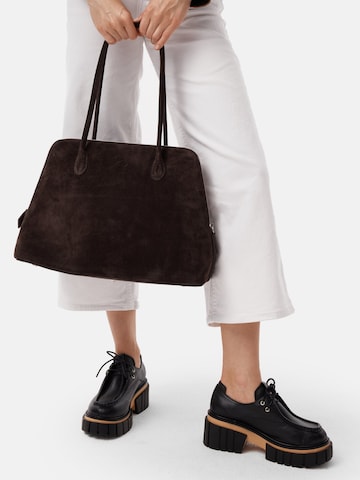 L37 HANDMADE SHOES Veterschoen 'MY OWN STRENGTH' in Zwart