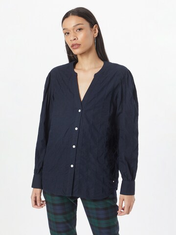 TOMMY HILFIGER Blouse in Blauw: voorkant