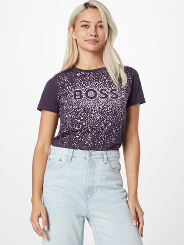 BOSS Koszulka 'Elogo' w kolorze fioletowy: przód