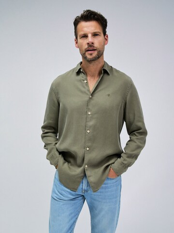 Salsa Jeans Regular fit Overhemd in Groen: voorkant