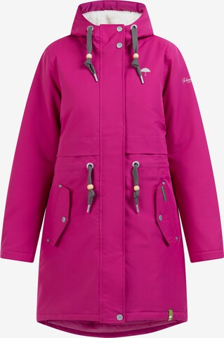 Schmuddelwedda Winterparka in Roze: voorkant