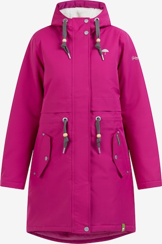 Schmuddelwedda Winter parka in Pink: front