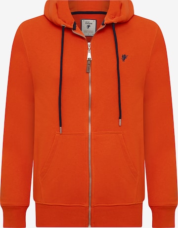 DENIM CULTURESweater majica 'Sebastian' - narančasta boja: prednji dio
