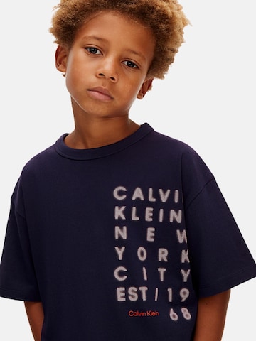 T-Shirt Calvin Klein Kids en bleu