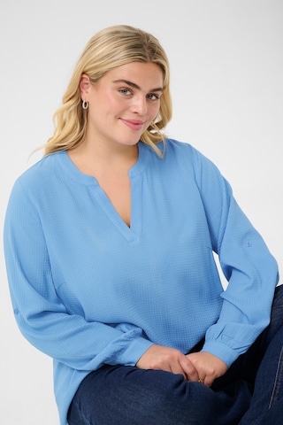 KAFFE CURVE Halenka 'KCMolly' – modrá