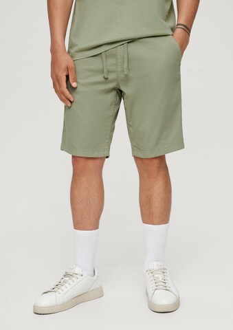 Regular Pantalon s.Oliver en vert : devant