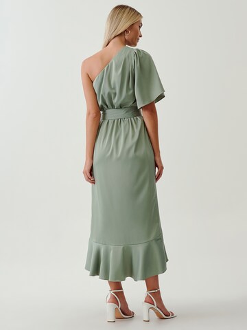 Tussah Dress 'ELICIA' in Green: back
