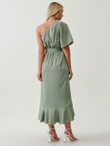 Tussah Dress 'ELICIA' in Green: back