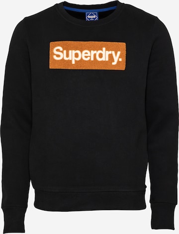 Superdry Sweatshirt in Zwart: voorkant