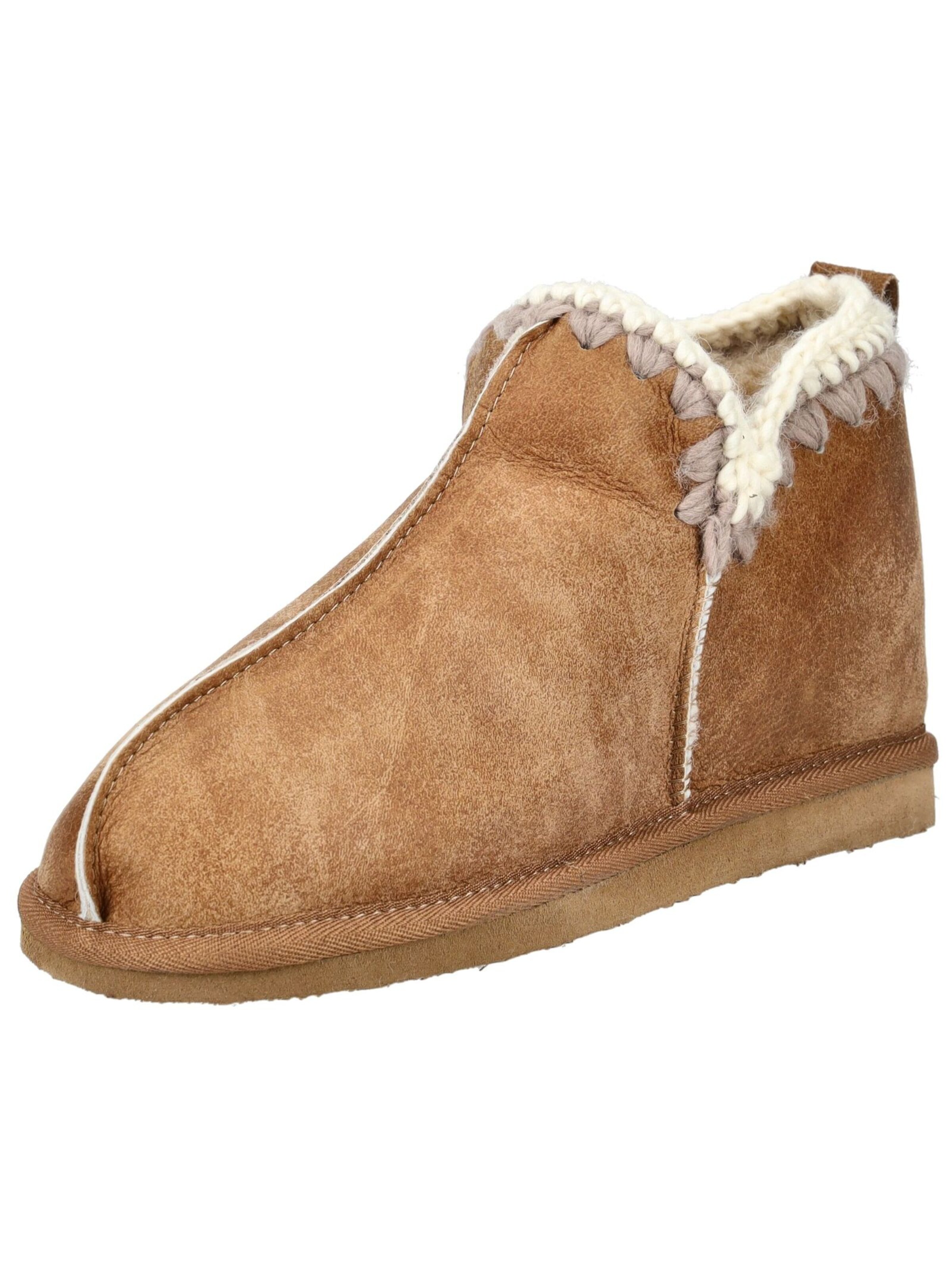 SHEPHERD Hausschuh in Braun: Vorderseite