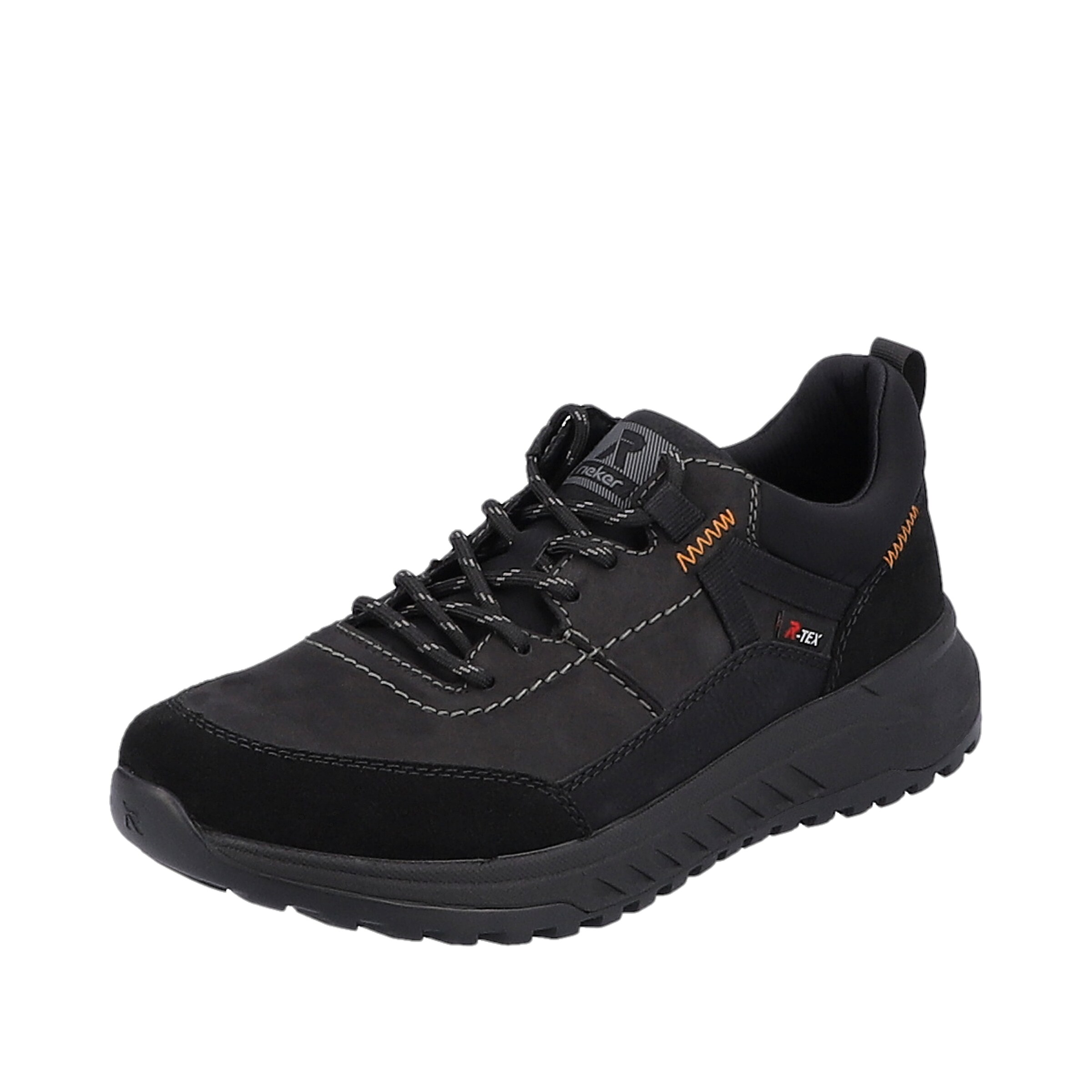 Sneaker bassa di Rieker Sport in nero: frontale
