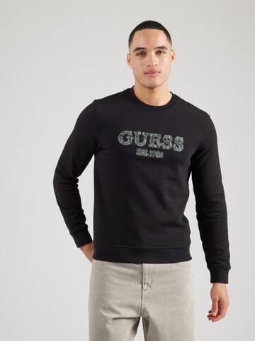GUESS - Sweatshirt em preto: frente