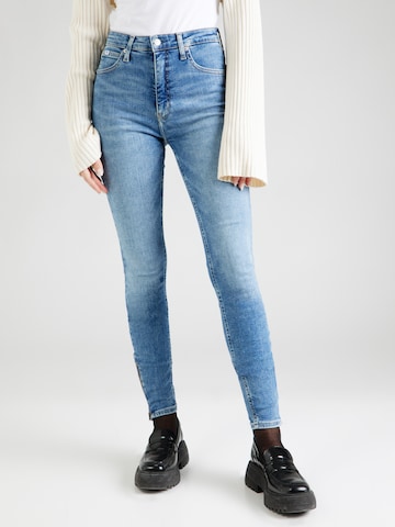 Calvin Klein Jeans Skinny Jeansy w kolorze niebieski: przód
