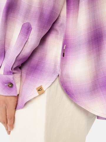 CAMEL ACTIVE Karobluse aus reiner Viskose in Lila