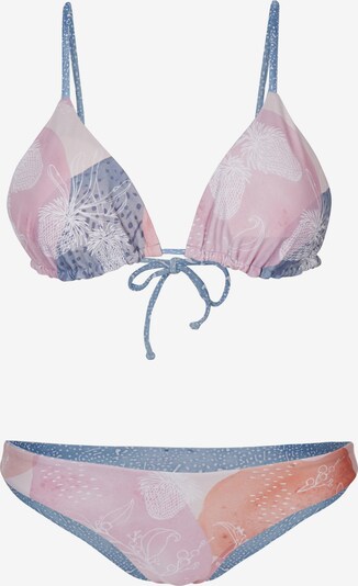 O'NEILL Bikini 'Global Revo' in de kleur Crème / Lichtblauw / Koraal / Pink / Wit, Productweergave
