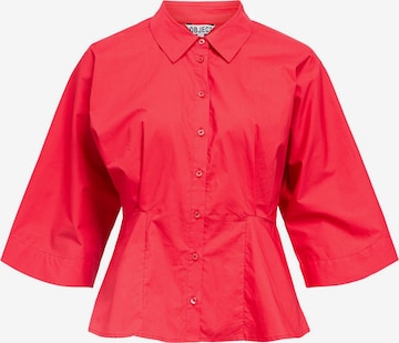 Camicia da donna ''OBJMERLE HOPE' di OBJECT in rosso: frontale