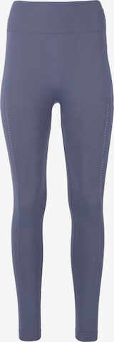 ENDURANCE Skinny Workout Pants 'Flane' in Blue: front