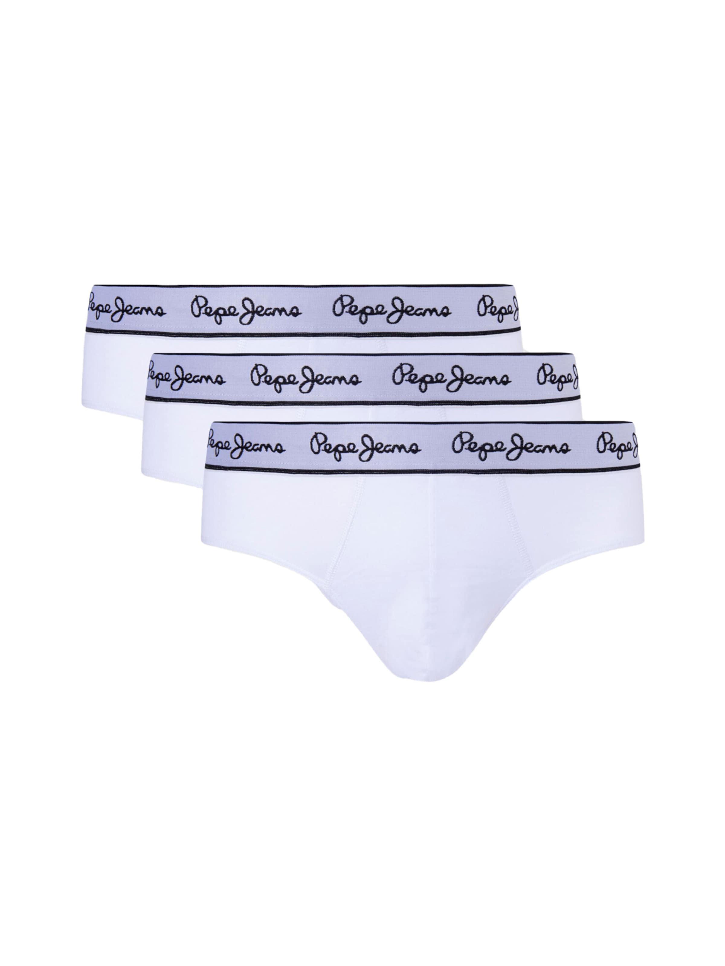 Pepe Jeans Slip in Wit: voorkant