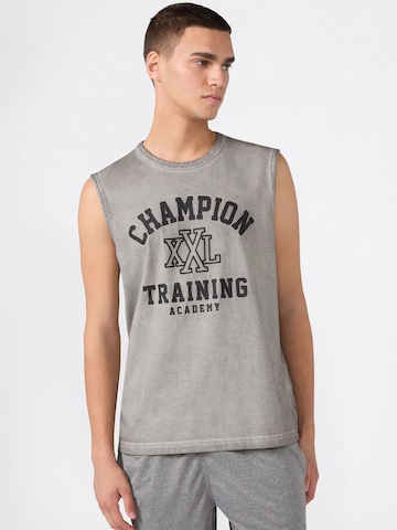 T-Shirt fonctionnel Champion Authentic Athletic Apparel en gris : devant