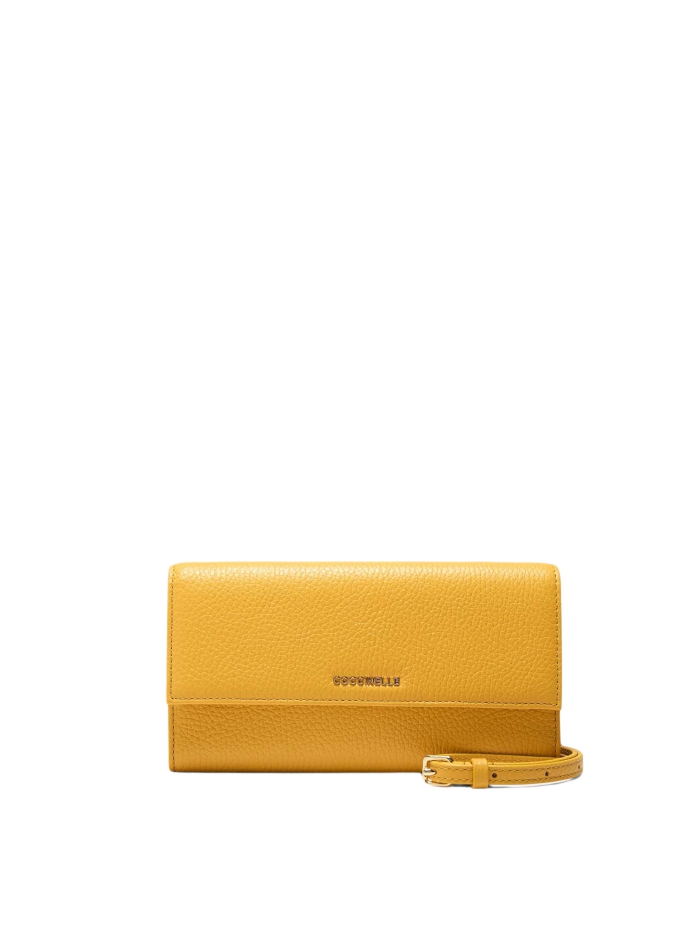 Coccinelle Wallet 'COCCINELLE' in Yellow: front
