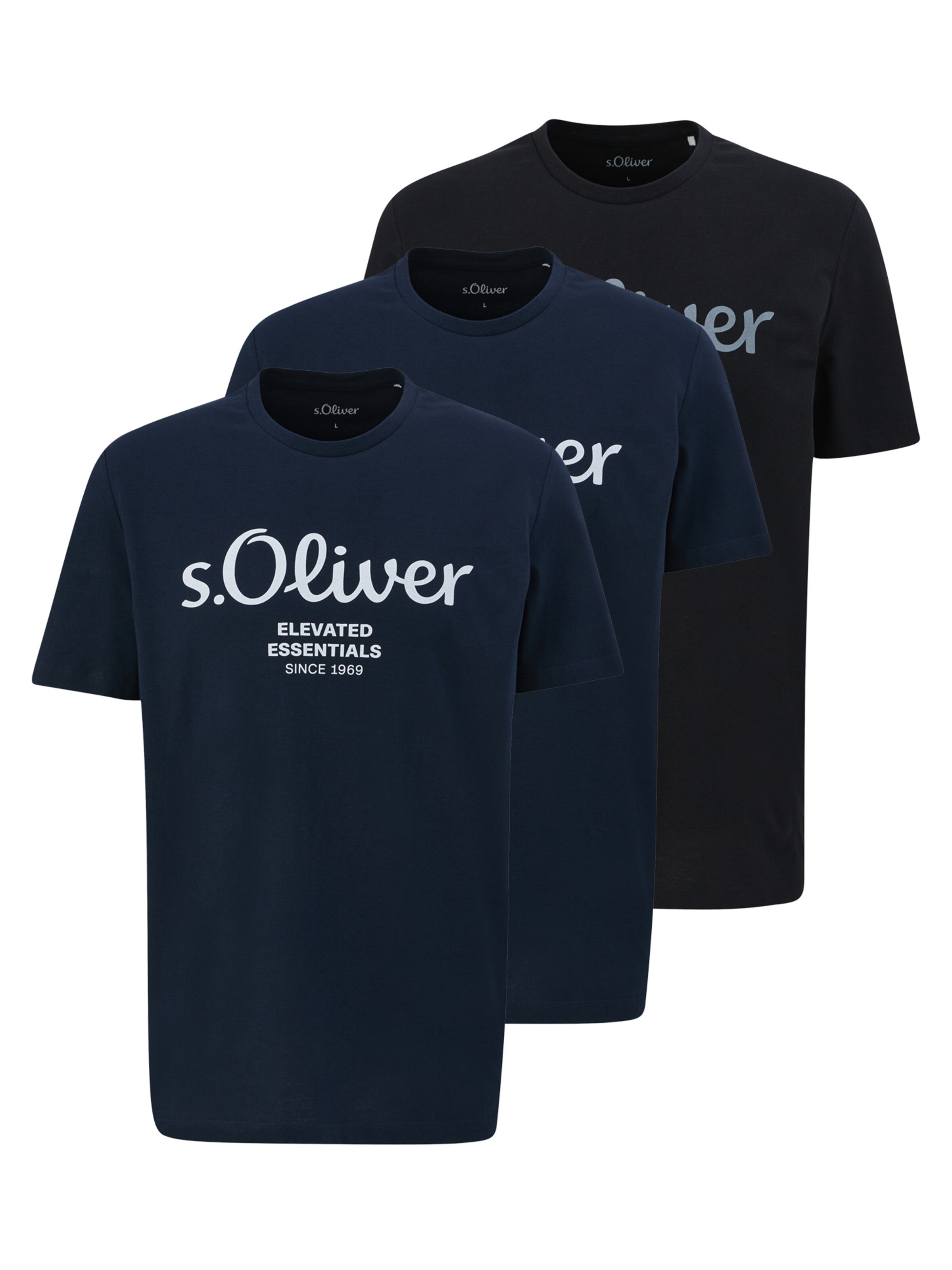 s.Oliver Shirt 'Basic'‌ in Blau: Vorderseite